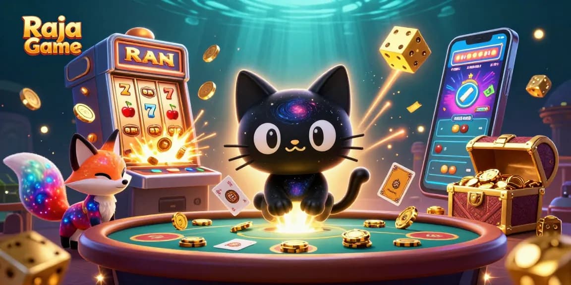 Engage in exciting gameplay with Raja Game's color prediction and jackpot slots.