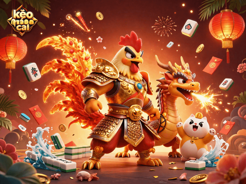 Place bets with kèo nhà cái to win big! Engaging 3D illustration of action-packed games.