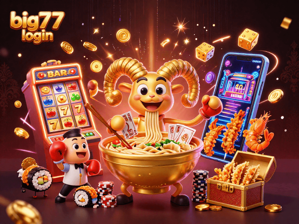 Login big777 untuk permainan kasino dengan karakter unik dan visual menarik.