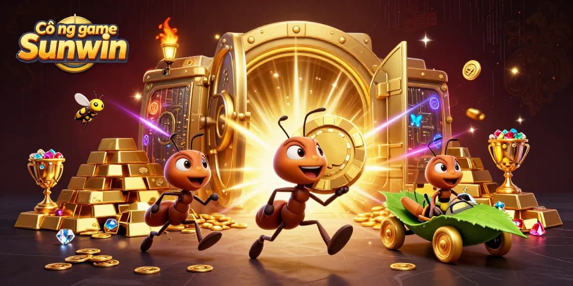 Experience thrilling adventures at Cổng game Sunwin with a whimsical heist and dazzling treasures all around.