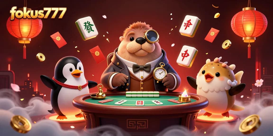 Experience thrilling poker action in fokus777 with a jolly walrus at an underwater table.