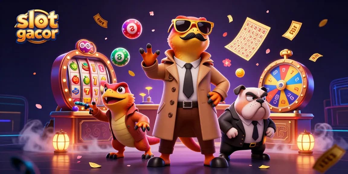 Engage with the thrilling slot gacor experience through vibrant casino illustrations.