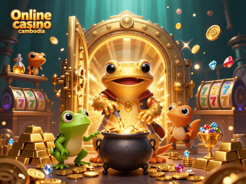 Experience dynamic online casino action in Cambodia with captivating gaming scenes.