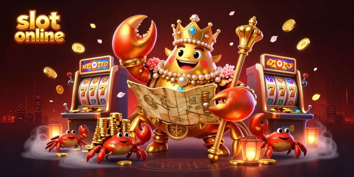 Mainkan slot online dengan kegembiraan dari mesin slot yang berputar dan simbol keberuntungan, memperkenalkan nuansa kasino online yang memikat.
