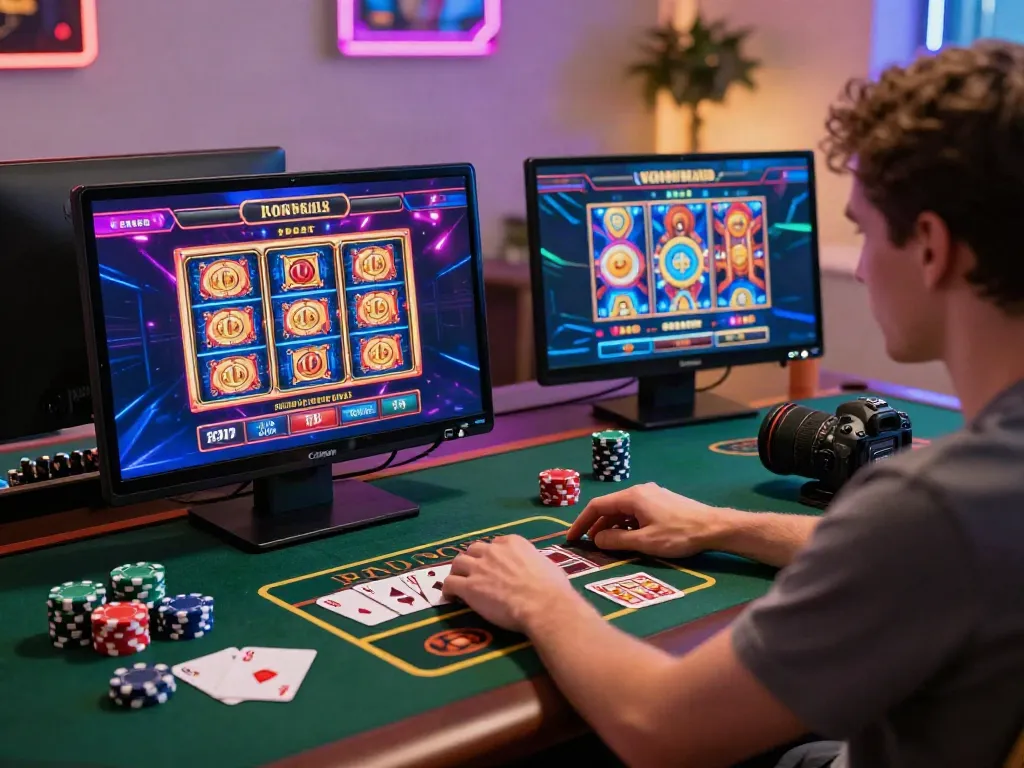 Engaging online gaming scene showcasing akunjp virtual casino experience with vibrant graphics.