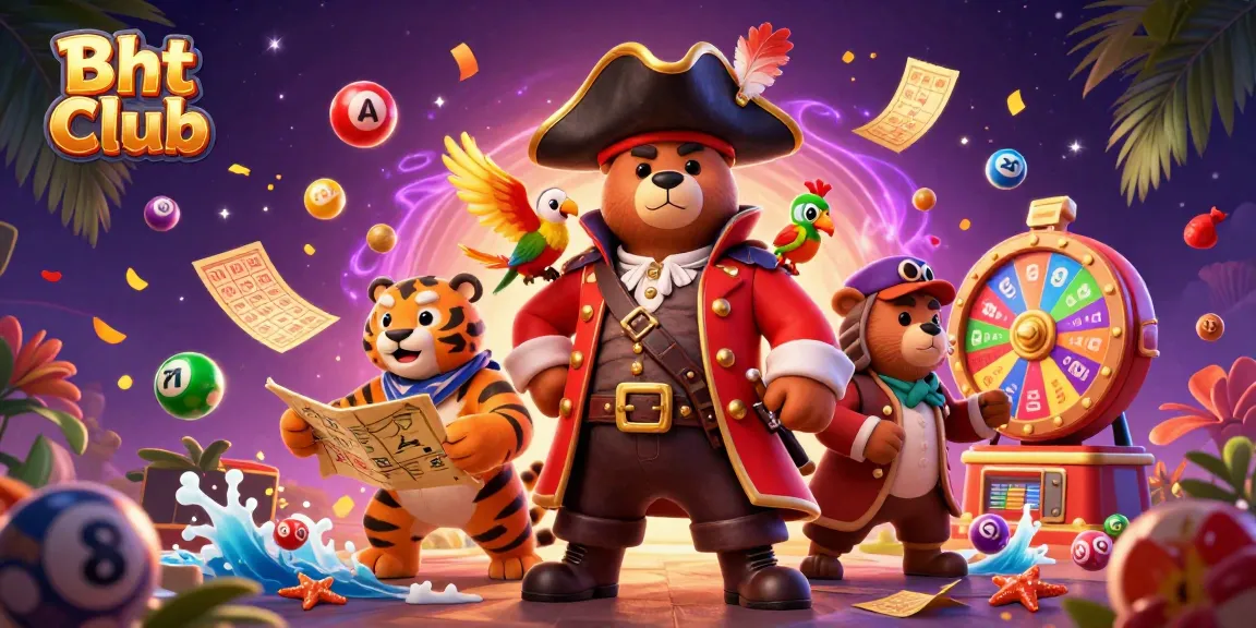 Engage with Bht Club's thrilling lottery experience featuring dynamic characters and colorful winning elements.