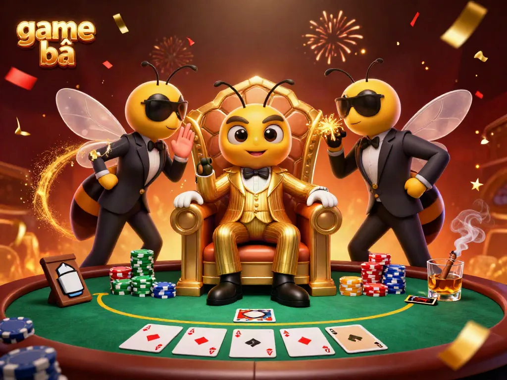 Experience thrilling game bài action with a bumblebee mafia boss and his colorful poker entourage.