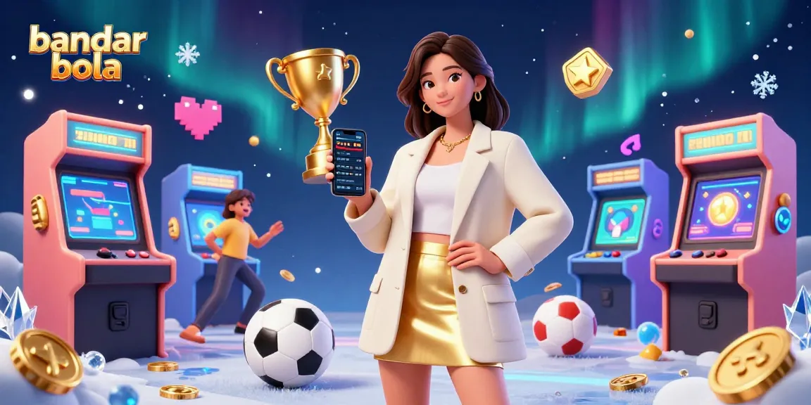 Engage in thrilling sports betting with bandar bola featuring a stylish Asian woman using a smartphone.