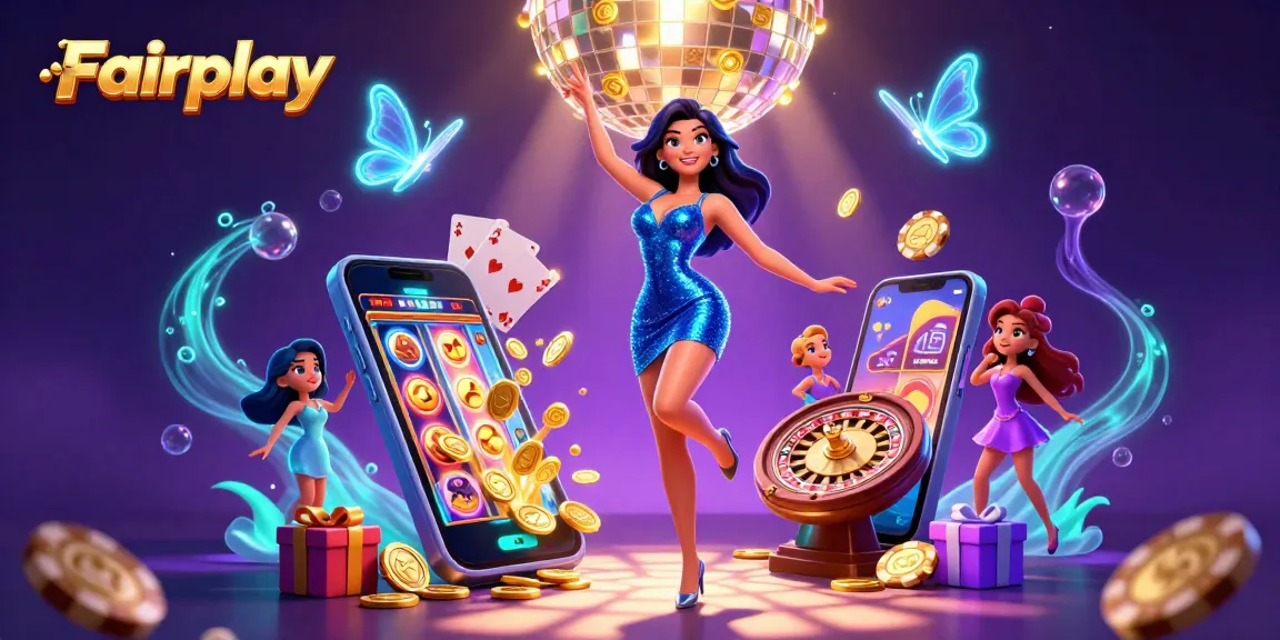 Experience Fairplay's thrilling casino atmosphere with vibrant characters and dynamic gaming elements.