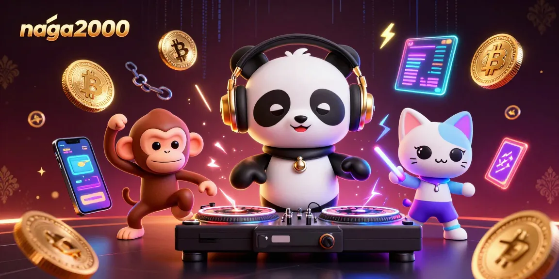 Naga2000 menghadirkan pengalaman slot seru dengan DJ panda, monyet breakdance, dan kucing bertema rave.