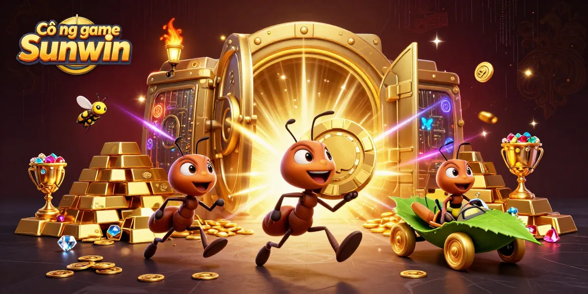 Experience thrilling adventures at Cổng game Sunwin with a whimsical heist and dazzling treasures all around.