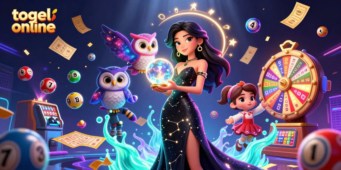 Togel online players enjoying colorful lottery excitement with vibrant balls and animated game elements.