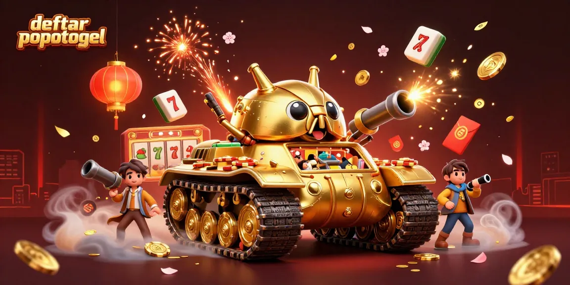 Spin the reels at daftar popotogel with this vibrant casino scene, showcasing energetic gameplay and dynamic symbols.