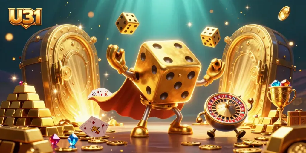 U31 offers players a dynamic gaming experience with golden dice and rich treasure elements.