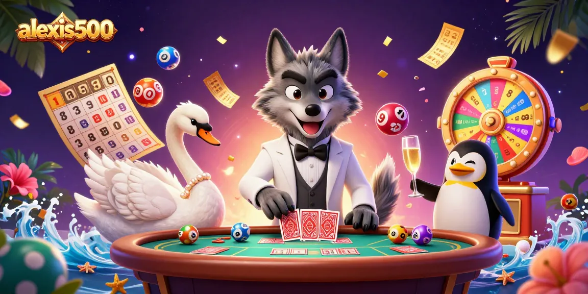 Engage with the exciting world of alexis500 through dynamic lottery elements and charming casino characters.