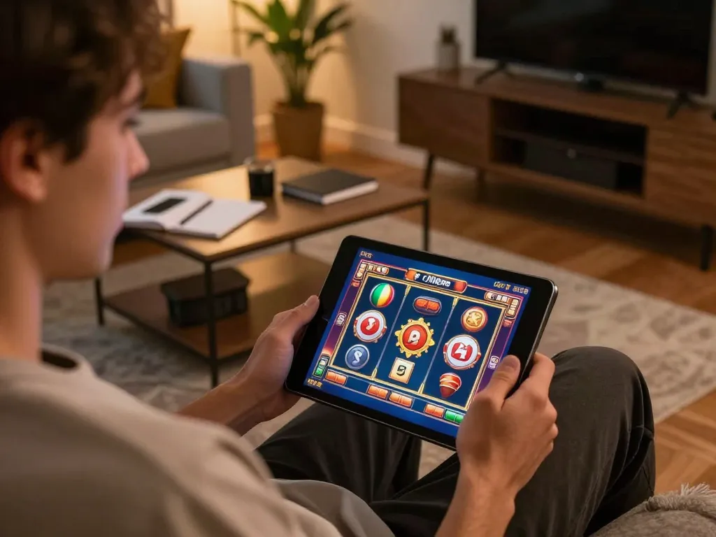 Experience Sepuhplay link with engaging online slots in a cozy home gaming environment.