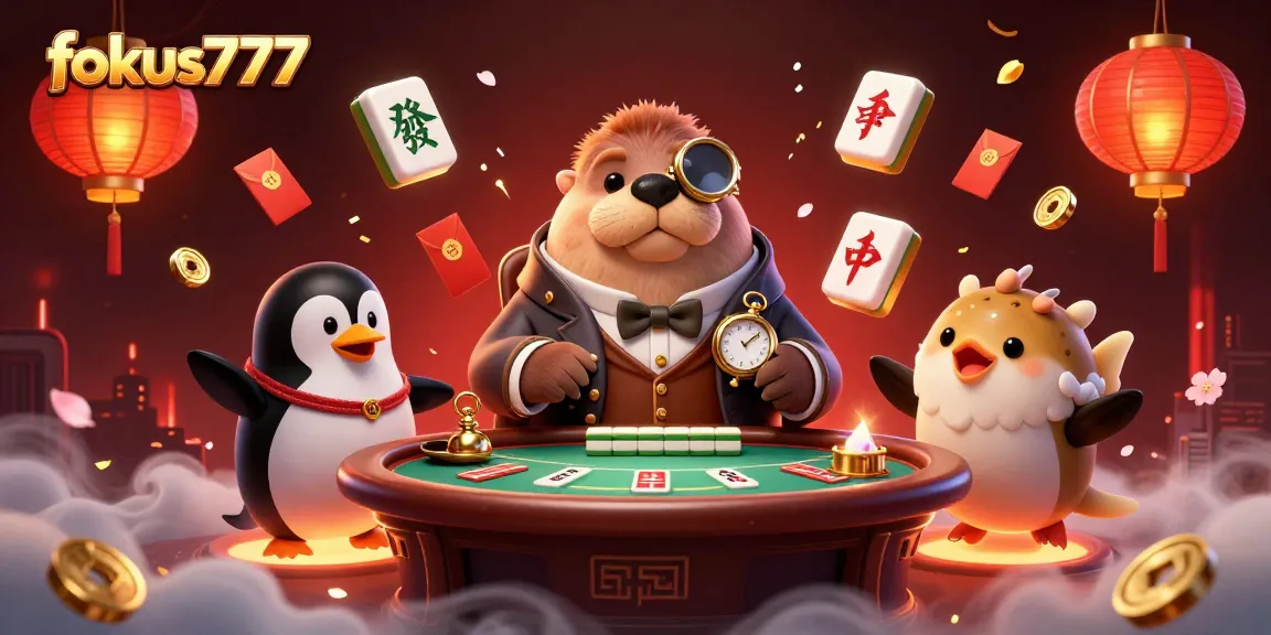 Experience thrilling poker action in fokus777 with a jolly walrus at an underwater table.