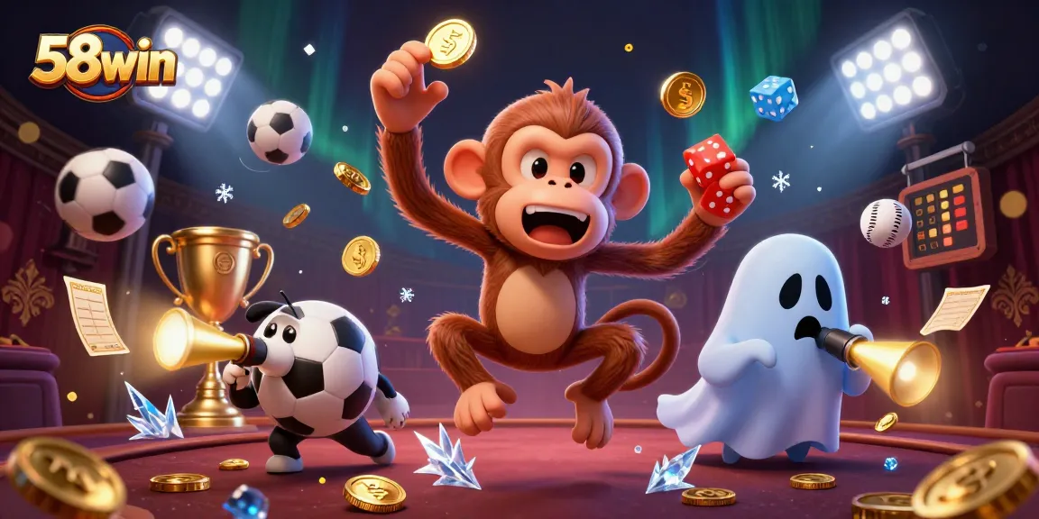 Experience the thrill of gambling with 58win, where playful poltergeists and exciting sports collide.