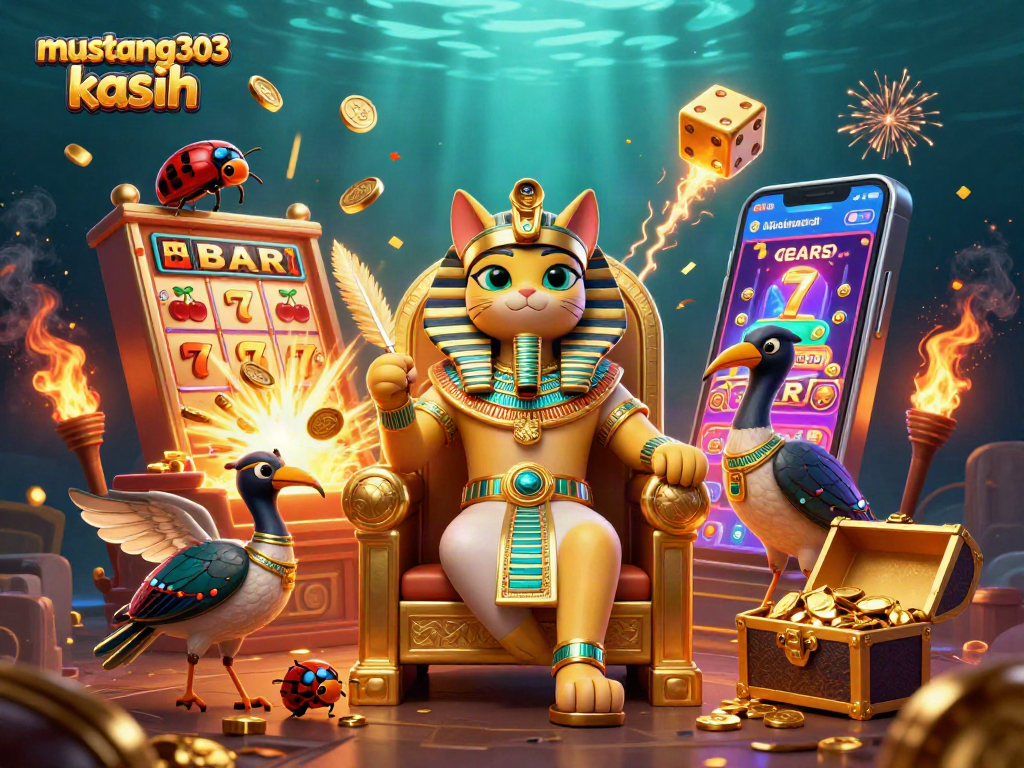 Experience the excitement at mustang303 kasih with vibrant slot machine jackpots and captivating casino elements.