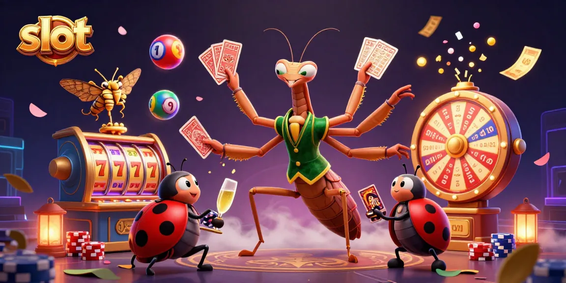 Slot memukau dengan karakter menarik dalam ilustrasi kartun 3D, menunjukkan kasino dengan semarak.
