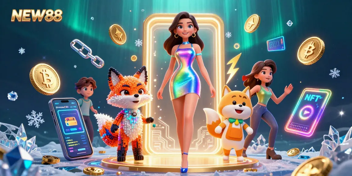 Experience the excitement of NEW88 online gambling with vibrant visuals and dynamic elements.