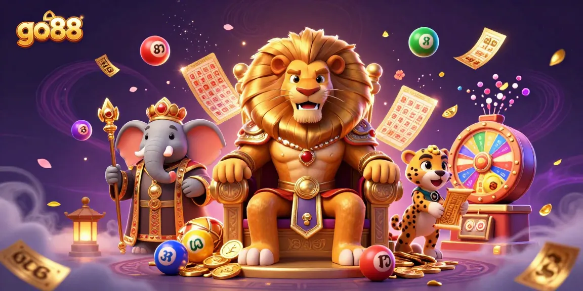 Engage in thrilling gameplay at go88 with colorful lottery balls and exciting casino elements.