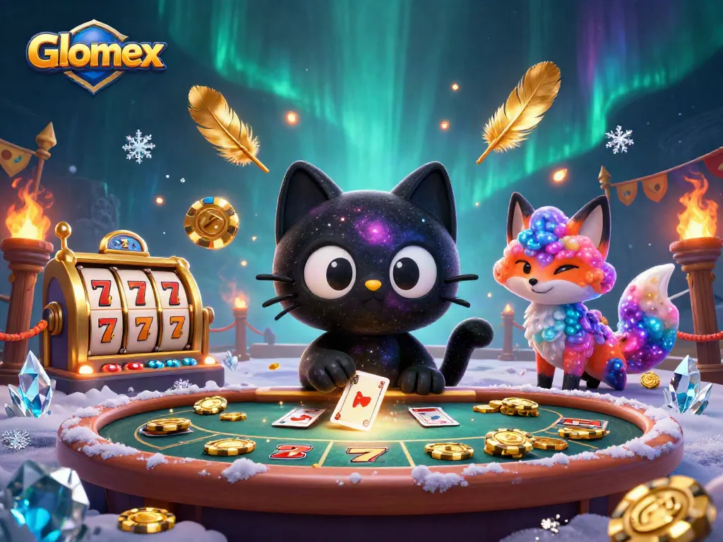 Experience the thrill of Glomex casino gaming with vibrant characters and dynamic slots.