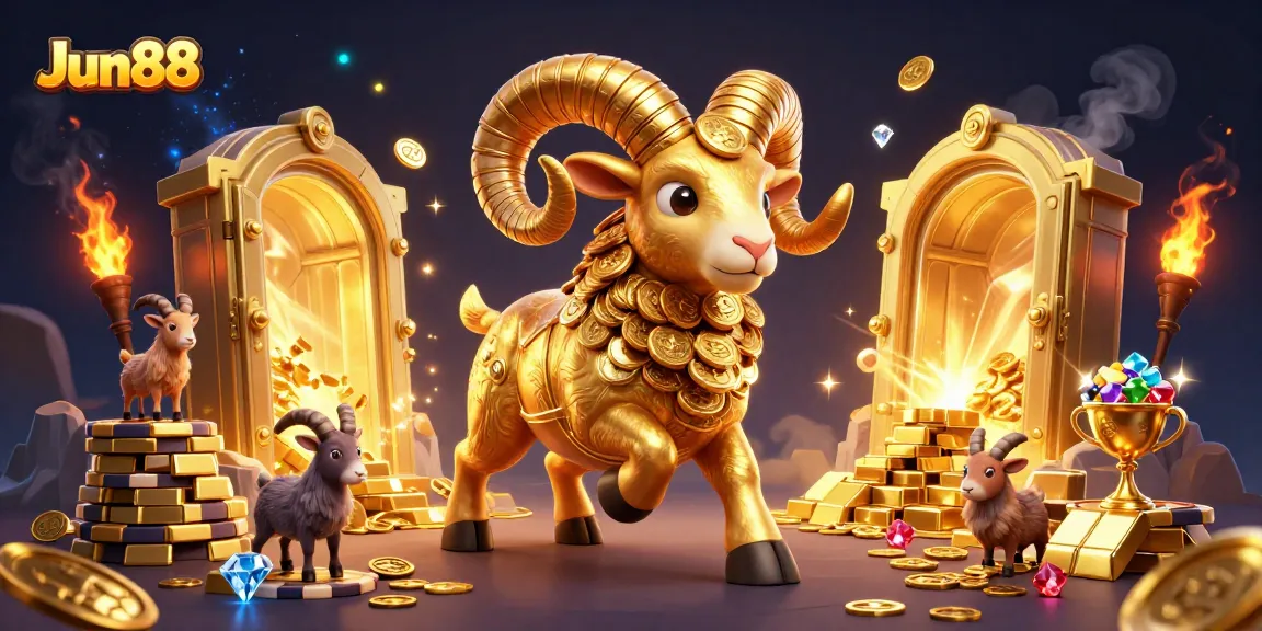 Jun88 winning strategies in a vibrant casino-themed illustration with rich golden elements.