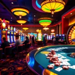 Play exciting slots at Bro138's premium gaming platform with vibrant machines and enthusiastic players.