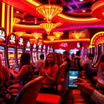 Engage in thrilling gaming experiences with batman138 login amidst a vibrant casino atmosphere filled with excitement.