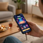 Engaging gameplay on app 98win shown on smartphone, illustrating online casino experience.