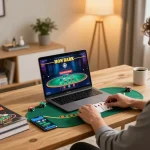 Tham gia chơi blackjack trực tiếp trực tuyến với lucks8, trình bày một bộ thiết lập chơi game tại nhà phong cách.