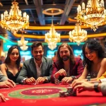 Kenangan4D bermain di meja poker yang ramai dengan pengalaman kasino yang menegangkan.
