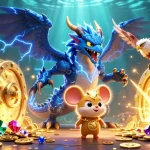 Win big at LODE88 with a dynamic 3D scene showcasing thrilling gaming elements.
