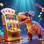 Experience the thrill of popo togel as a pachycephalosaurus wins jackpots in a colorful casino.