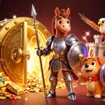 Engage in thrilling gameplay at TX88, surrounded by vibrant casino elements and treasures.