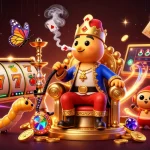 Experience nohu90 with this vibrant 3D illustration showcasing dynamic slot gaming elements.
