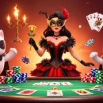 Play thrilling games at HIT CLUB, featuring dynamic poker scenes filled with colorful chips and vibrant characters.