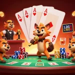 Experience the excitement at cm88-1's casino with vibrant hyenas and dynamic gaming action.