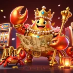 Mainkan slot online dengan kegembiraan dari mesin slot yang berputar dan simbol keberuntungan, memperkenalkan nuansa kasino online yang memikat.
