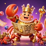 Engage in SC88 with a vibrant 3D scene featuring a golden crab emperor amidst lottery elements.